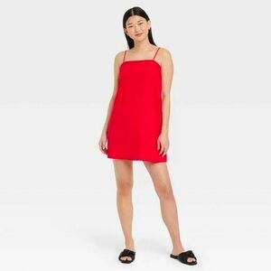 a new day Red Mini Slip Dress